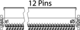 One27 12针弯头排针