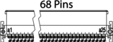 One27 68针弯头排针